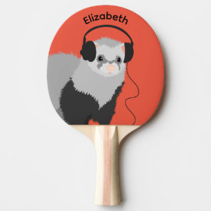 Music Lover Ferret Name Tischtennis Schläger