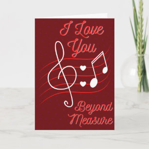Music Lover Funny Valentine Card Karte