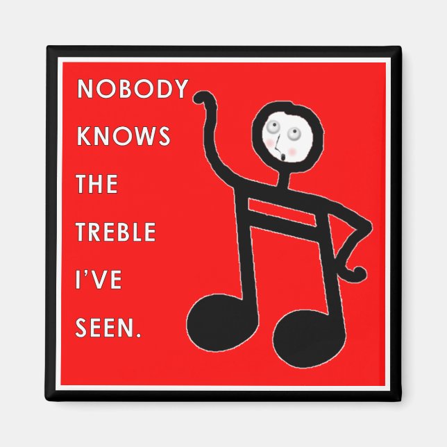 Music Lover-Geschenk Magnet (Vorne)