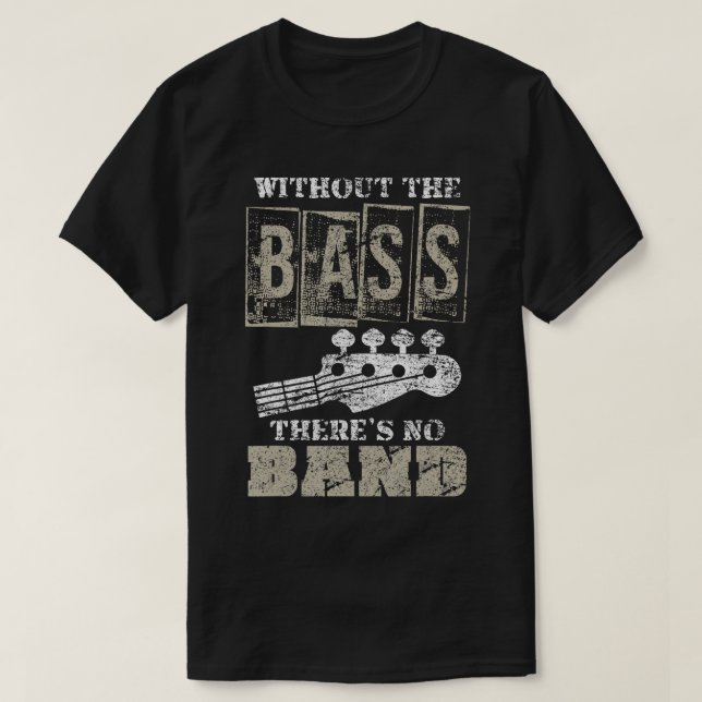 Music Lover Gift Idee Bass Player Gitarre T-Shirt (Design vorne)