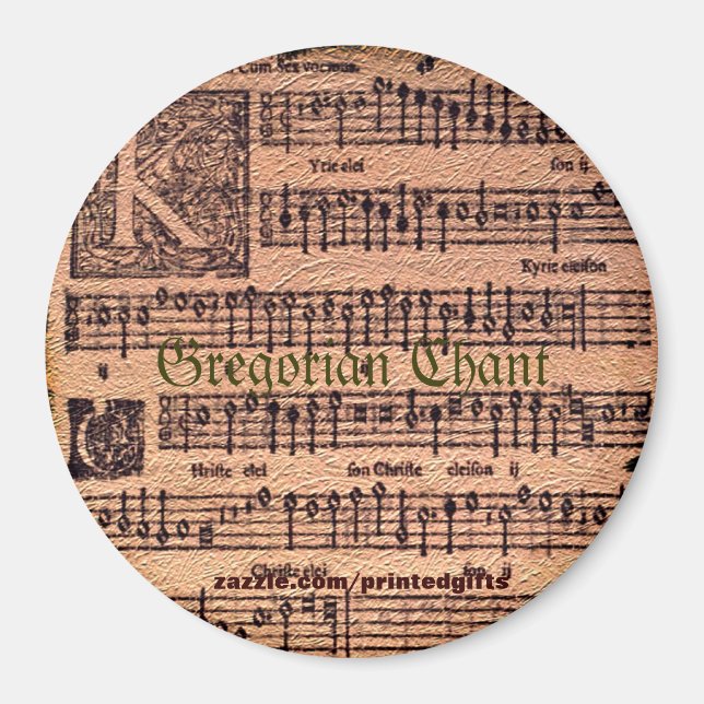 MUSIC LOVER Gregorian Chants Historische Magnete (Vorne)