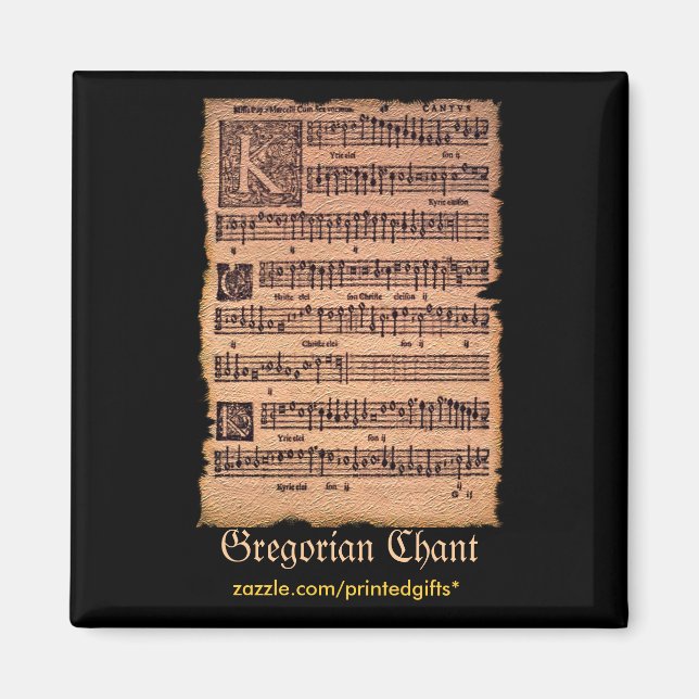 MUSIC LOVER Gregorian Chants Historische Magnete (Vorne)