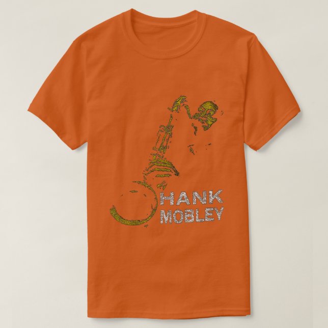 Music Lover Hank Mobley Retro Saxophone Graphic Pr T-Shirt (Design vorne)