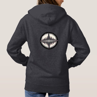 Music Lover Hoodie – Kaffee, Gitarre & Soundwave A
