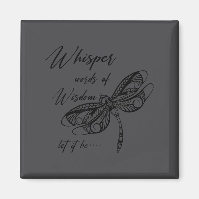 Music Lover Motivational Quote Whisper Word Of The Magnet (Vorne)