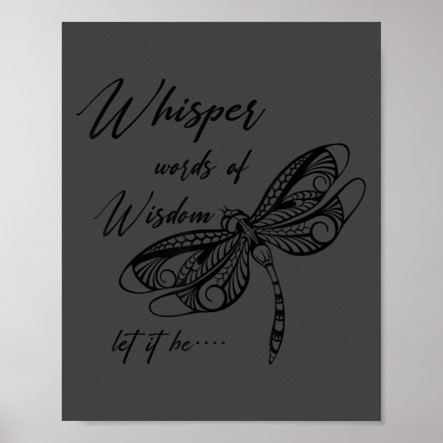 Music Lover Motivational Quote Whisper Word Of The Poster (Vorne)