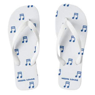 Music Lover Printed for Songs Lover-Sandals Peace Flip Flops