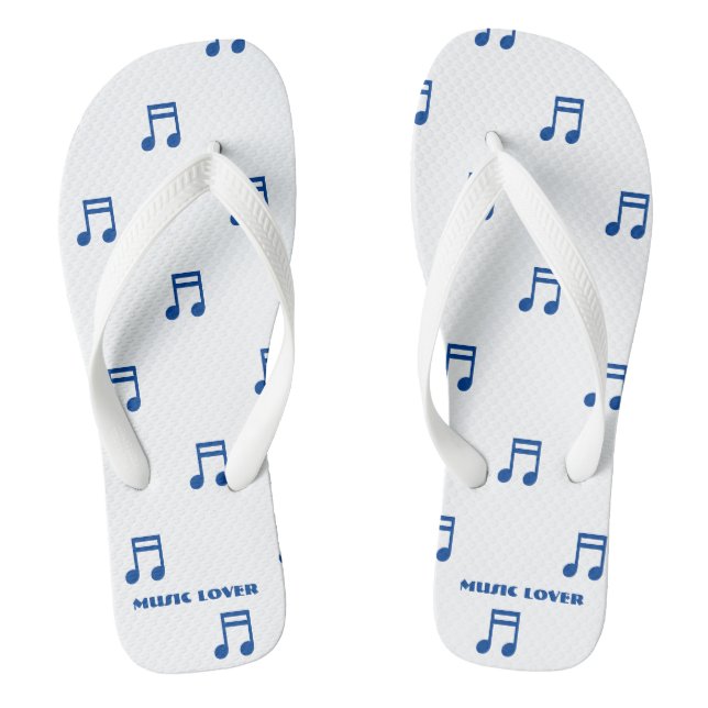 Music Lover Printed for Songs Lover-Sandals Peace Flip Flops (Fußbett)