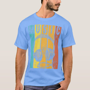 Music Lover Producer Dj Vintage Retro Headphones18 T-Shirt