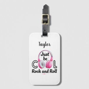 Music Lover Sei Cool Rock and Roll Gepäckanhänger