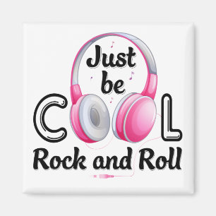 Music Lover Sei Cool Rock and Roll Magnet