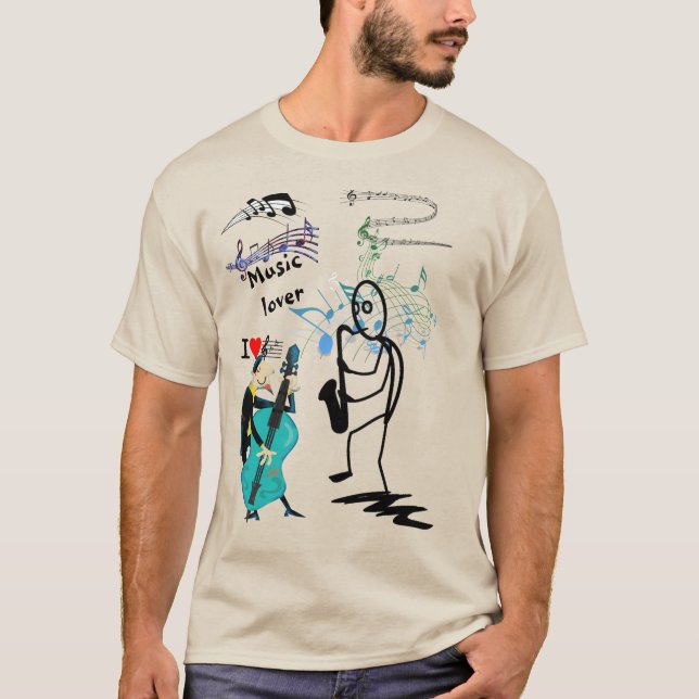 Music Lover ** T-Shirt (Vorderseite)