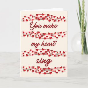 Music Lover Valentine Card Karte