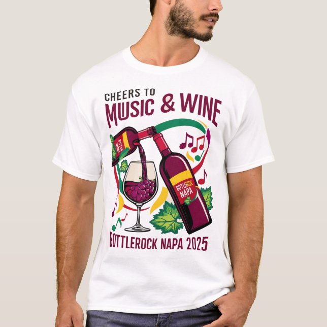 Music Lover's BottleRock Festival Grafischer T - S T-Shirt (Vorderseite)