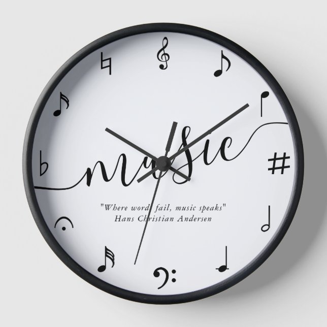 Music Lovers Personalisiert Uhr (Vorderseite)
