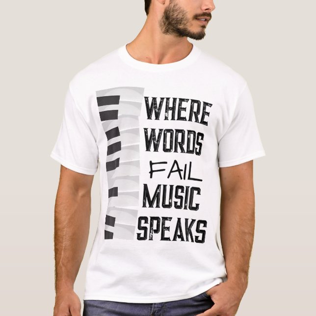 Music Lovers Tshirt Themed T-Shirt (Vorderseite)