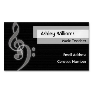 Music Magnetic Business Name Card Magnetische Visitenkarte