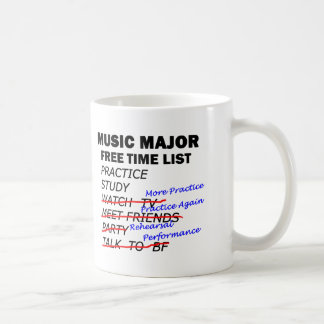 Music Major List - Girl Tasse
