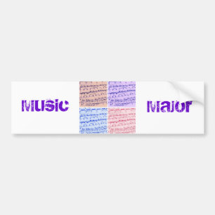 Music Major/Student/Lehrer Autoaufkleber