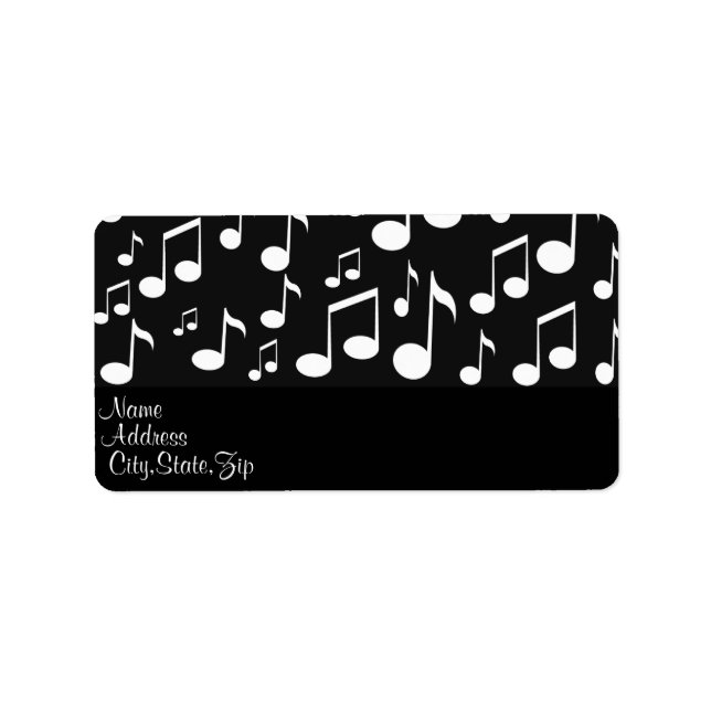 Music Maker_ Adressaufkleber (Vorne)
