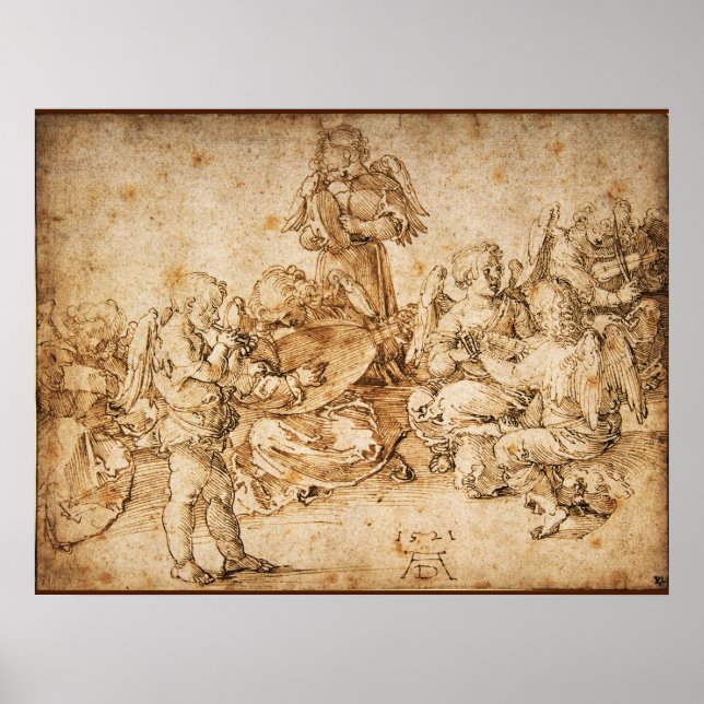 Music Making Angels von Albrecht Durer Poster (Vorne)