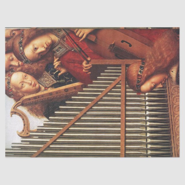 MUSIC MAKING ANGELS Weihnachtsgrüße Seidenpapier (Vorderseite)