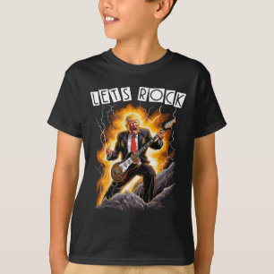 Music Mania Lustig Donald Trump spielt Gitarre - M T-Shirt