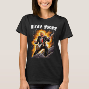 Music Mania Lustig Donald Trump spielt Gitarre - M T-Shirt