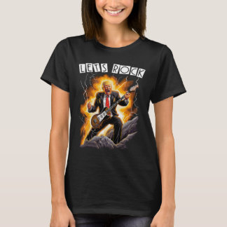 Music Mania Lustig Donald Trump spielt Gitarre - M T-Shirt