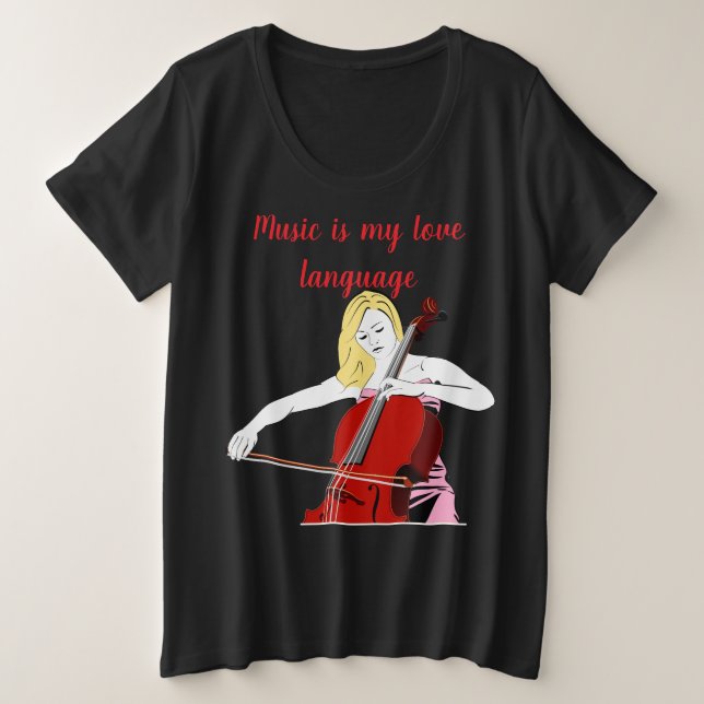 Music Mashup Music ist meine Liebe in Shirt (Design vorne)