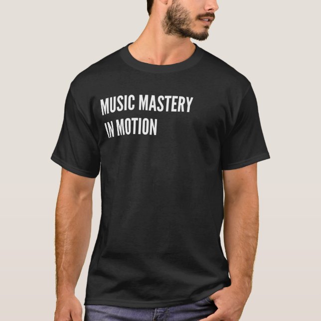 Music Mastering in Motion EDM DJ T-Shirt (Vorderseite)