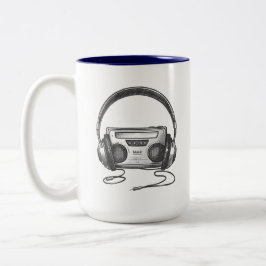 Music Mug Zweifarbige Tasse