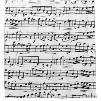 Music Note Design Duschvorhang