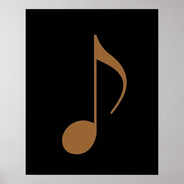 music_note graphic decor poster (Vorne)