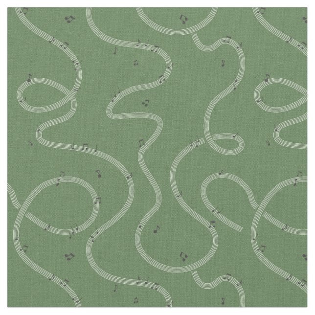 Music Note Sign Green additional Stoff (Nahaufnahme)