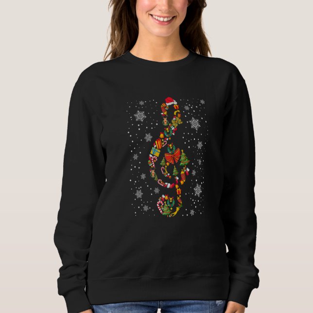 Music Note Symbol School Music Teacher  Christmas  Sweatshirt (Vorderseite)