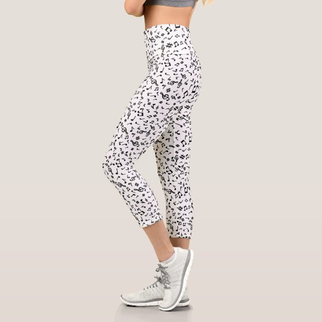 Music Notes Capri Leggings (Links)