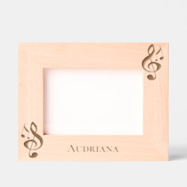Music Notes Personalized Geätzte Rahmen