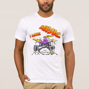 Music Octopus Individualisierbarer T - Shirt von M
