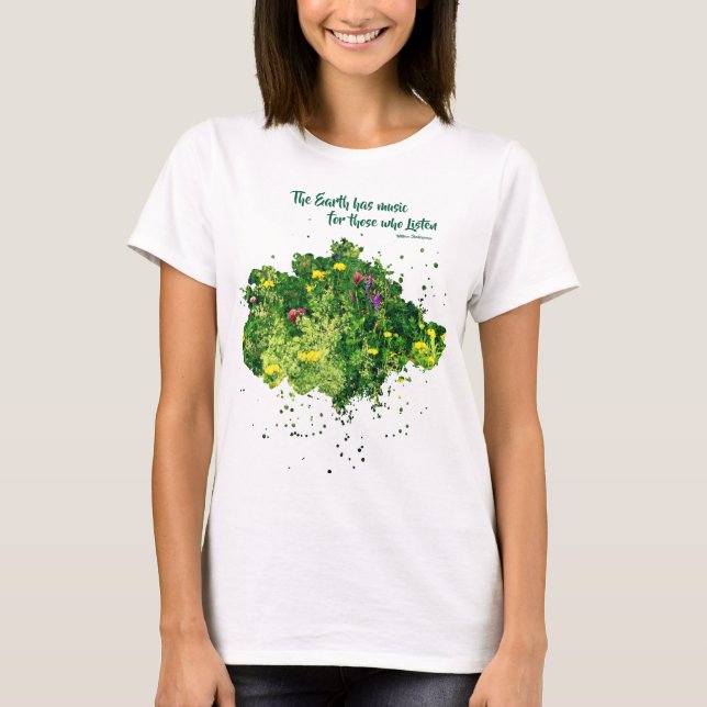 Music Of Nature Inspirational Quote  T-Shirt (Vorderseite)