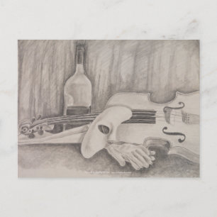 "Music Of The Night" von T.S. Reifenpostkarte Postkarte