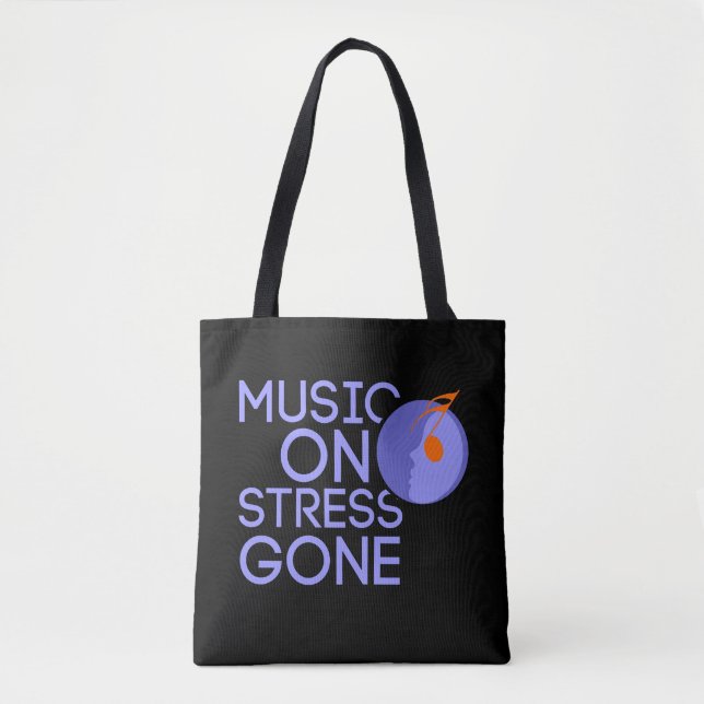 music on stress gone tote bag (Vorderseite)