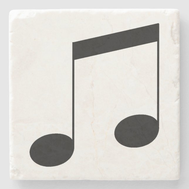 Music One Black Beam Note, Steinuntersetzer (Vorderseite)