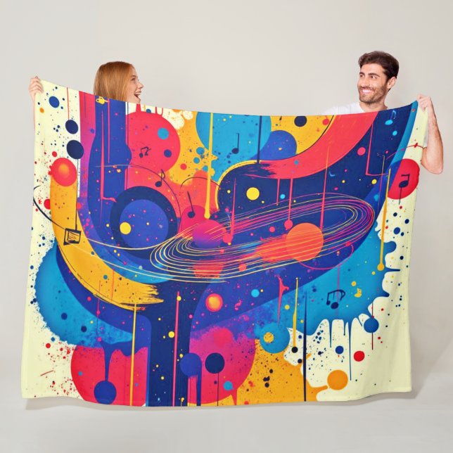 Music Paints Emotion Fleecedecke (Beispiel)