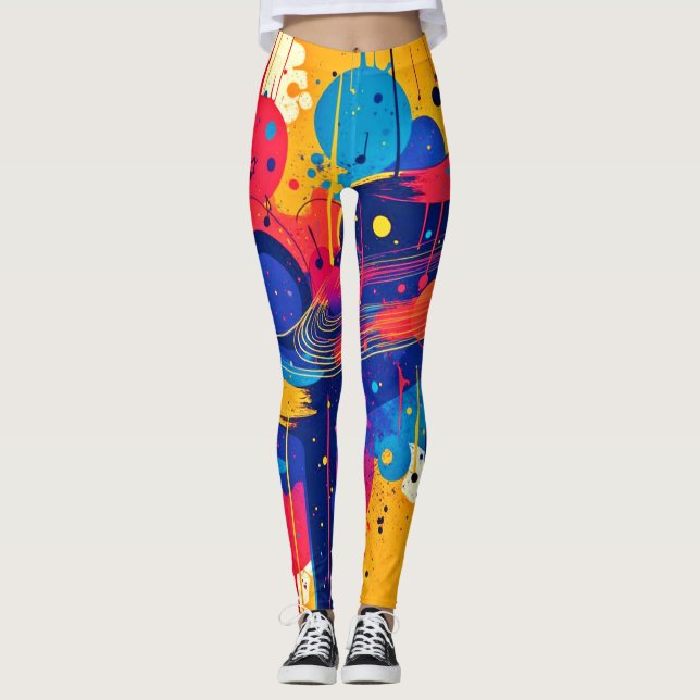 Music Paints Emotion Leggings (Vorderseite)