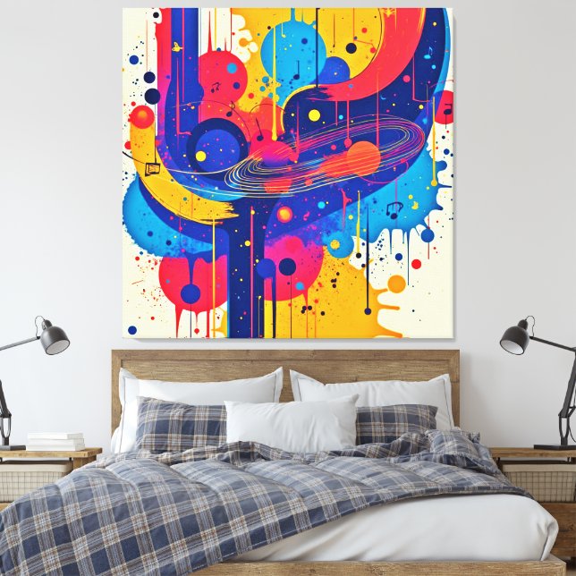 Music Paints Emotion Leinwanddruck (Insitu (Schlafzimmer))