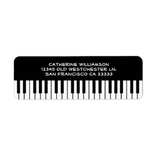Music Piano Keyboard Keys Custom Name or Company