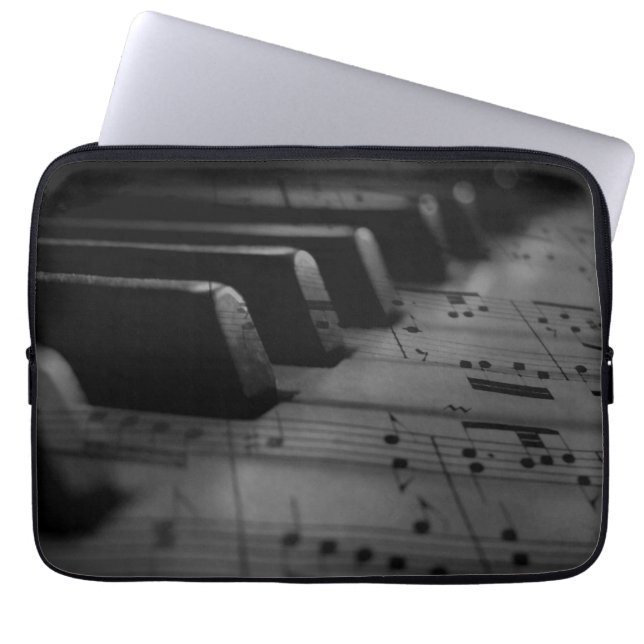  Music Piano Keys Laptopschutzhülle (Vorderseite)
