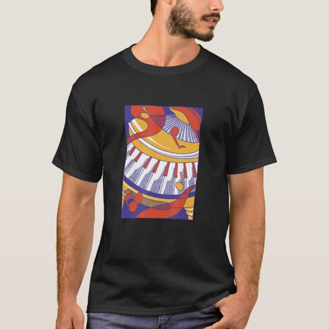 Music  Piano Prints for Living Room T-Shirt (Vorderseite)