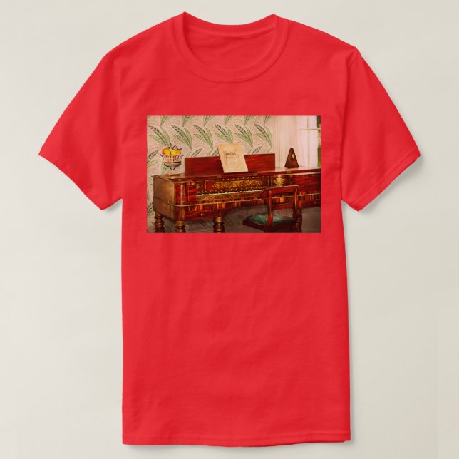 Music Piano Square Baby Grand T-Shirt (Design vorne)